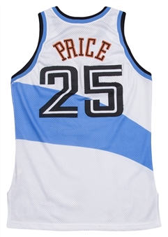 1994-95 Mark Price Game Used, Signed & Only Known Photo Matched Cleveland Cavaliers Jersey - Scarce Style (MeiGray & JSA)